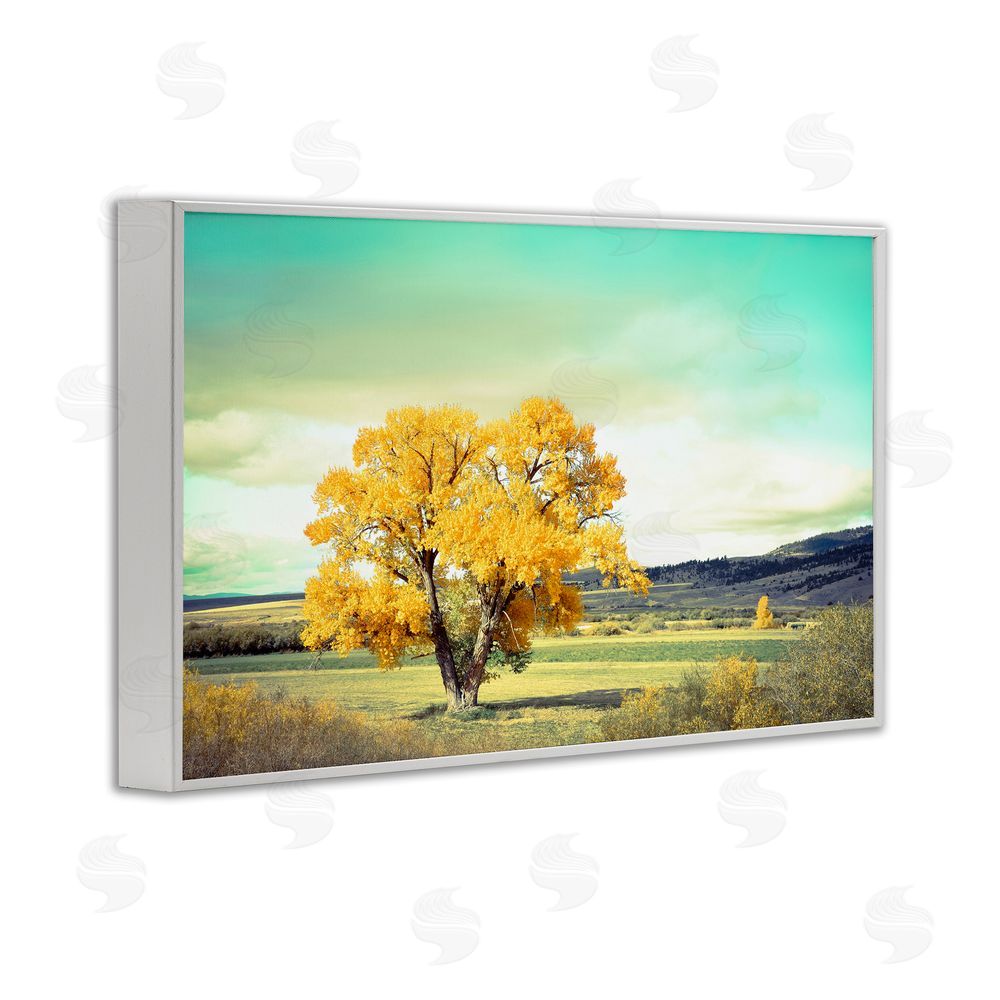 Annie Bailey Art First To Turn Tree White Framed Giclee Wall Art Print