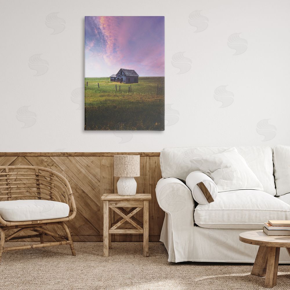 Annie Bailey Art Kinship Cottage & Pastel Sky Canvas Art on Wall