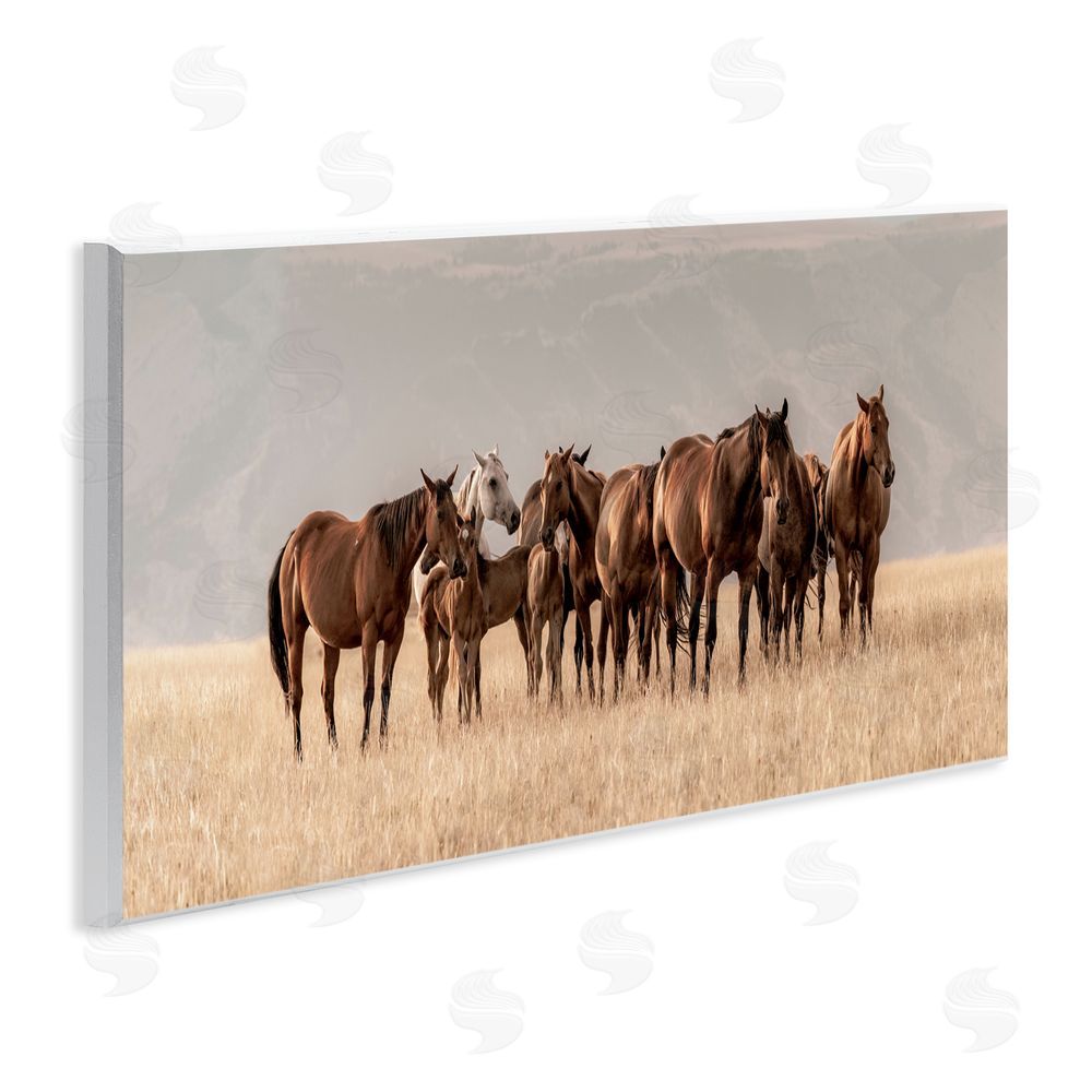 Christy Berry Montana Mares Herd Wall Plaque Art Print