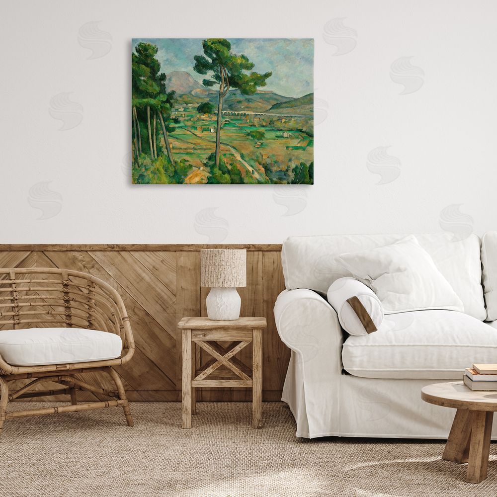 Paul Cezanne Classical Mont Sainte Victoire Canvas Art on Wall