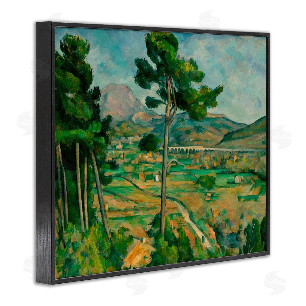 Paul Cezanne Classical Mont Sainte Victoire Black Framed Giclee Wall Art Print