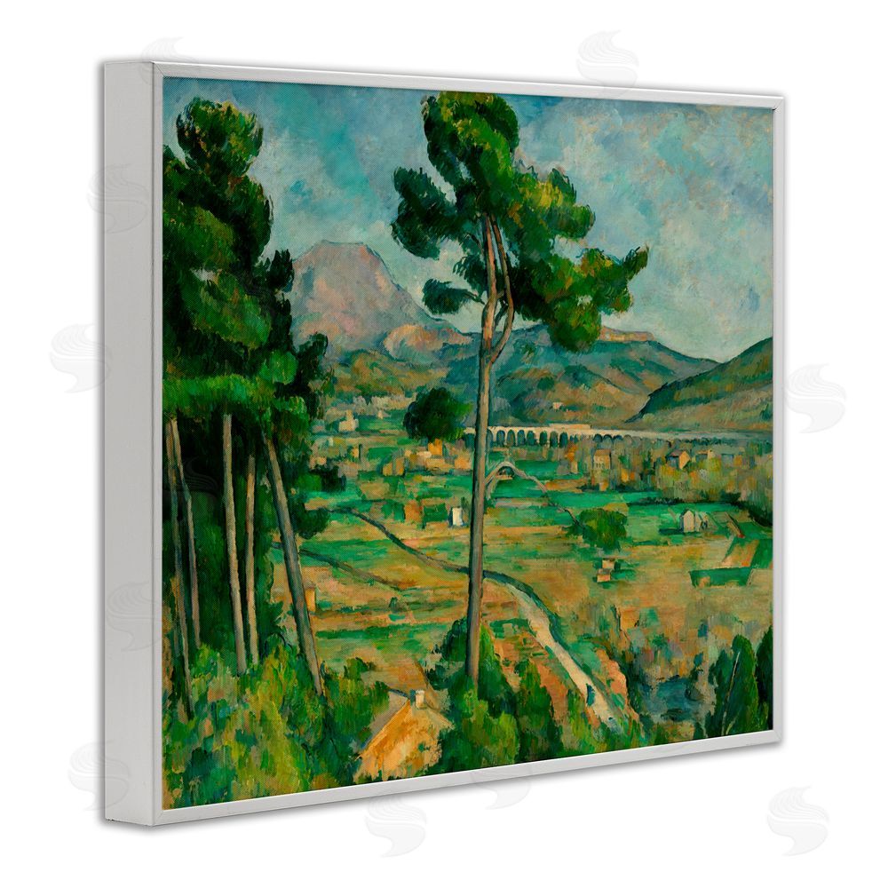 Paul Cezanne Classical Mont Sainte Victoire White Framed Giclee Wall Art Print