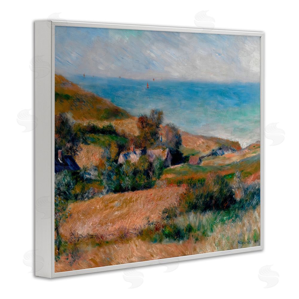 Pierre-Auguste Renoir View Of The Seacoast Renoir White Framed Giclee Print Wall Art