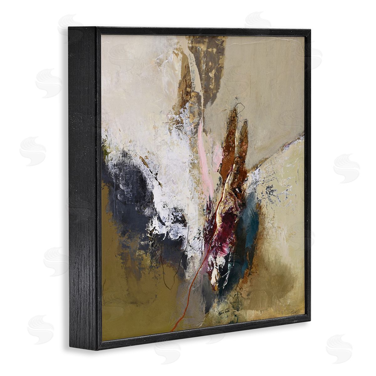 Design Fabrikken Earthy Mood Composition Black Framed Giclee Print Wall Art