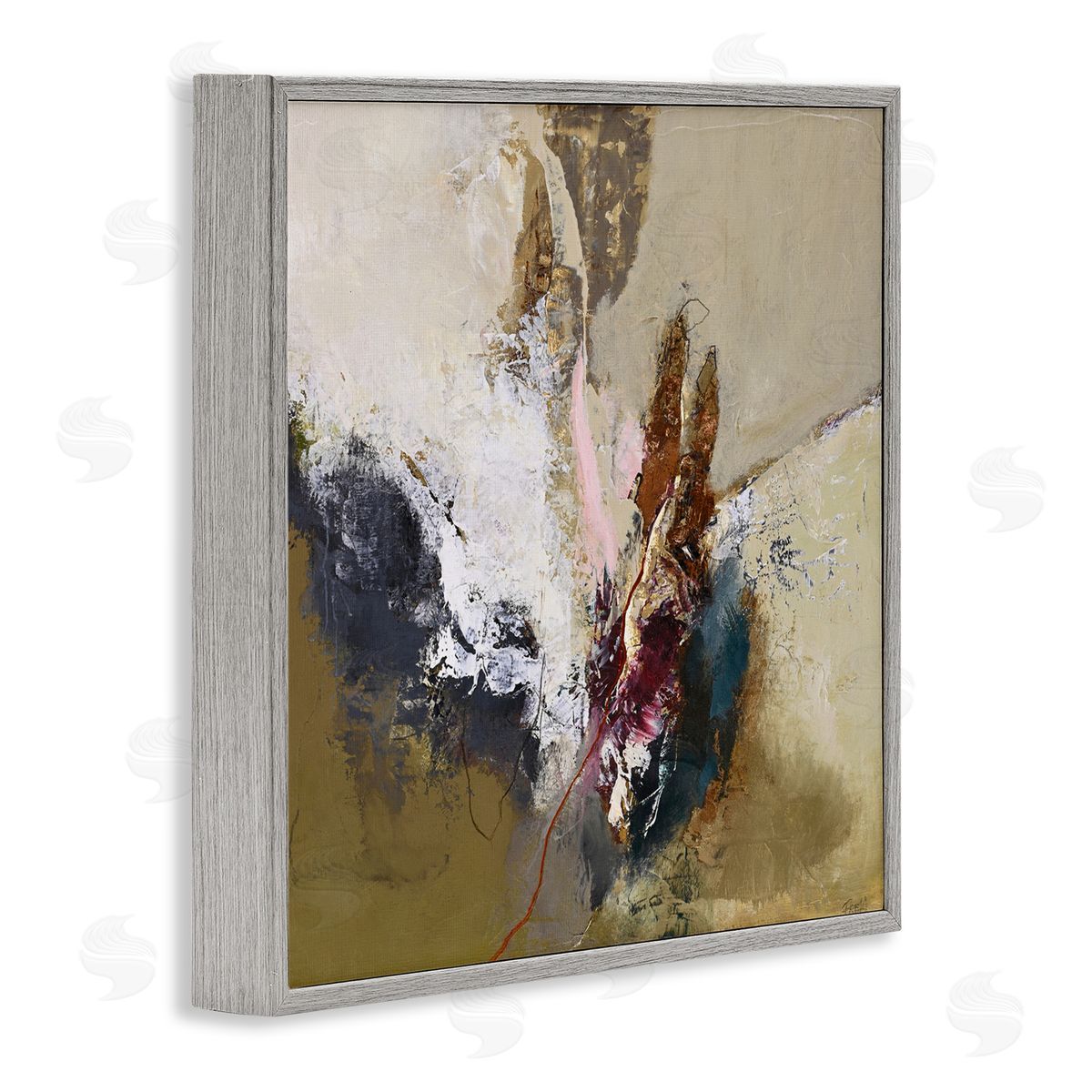 Design Fabrikken Earthy Mood Composition Gray Framed Giclee Print Wall Art