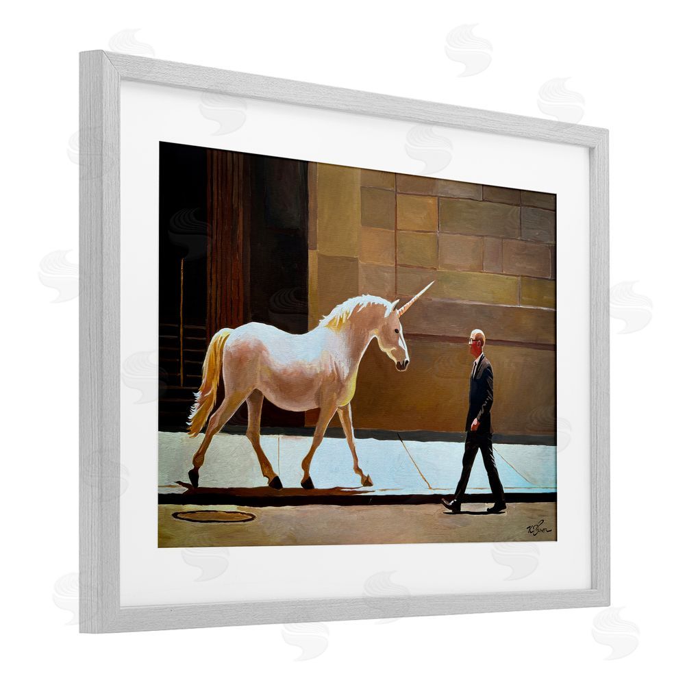 Keith Thomson The Exception Proves The Rule Gray Framed Print Under Glass Wall Art
