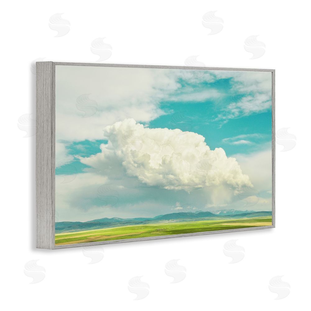 Annie Bailey Art Happy Accidents Clouds Gray Framed Giclee Wall Art Print