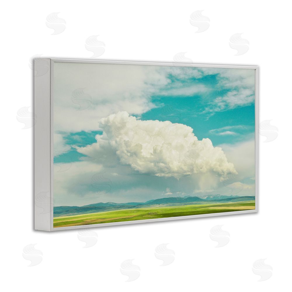 Annie Bailey Art Happy Accidents Clouds White Framed Giclee Wall Art Print