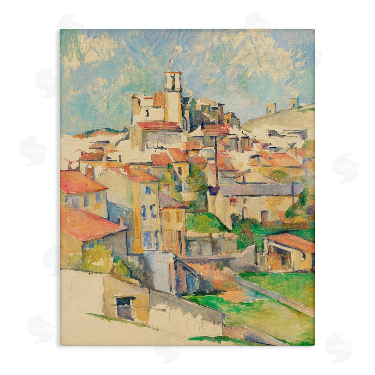 Paul Cezanne Gardanne Cezanne Cityscape Canvas Wall Art Print