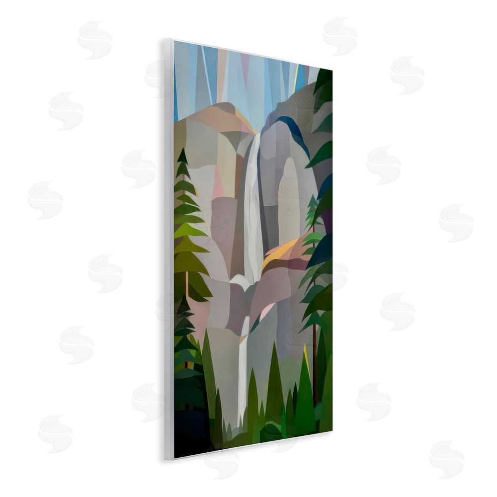 Melba Browne Morning Yosemite Falls Abstract Wall Plaque Art Print