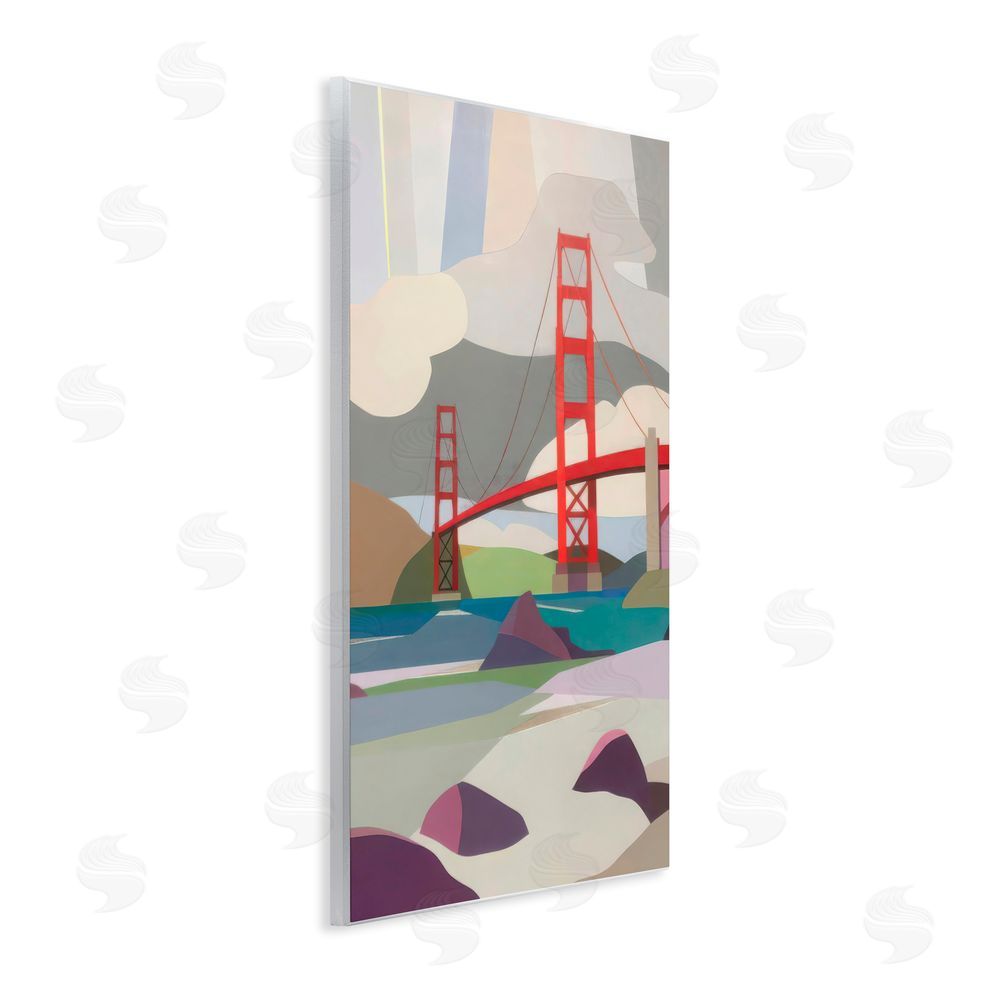 Melba Browne Golden Gate Bridge Architecture Wall Plaque Art Print