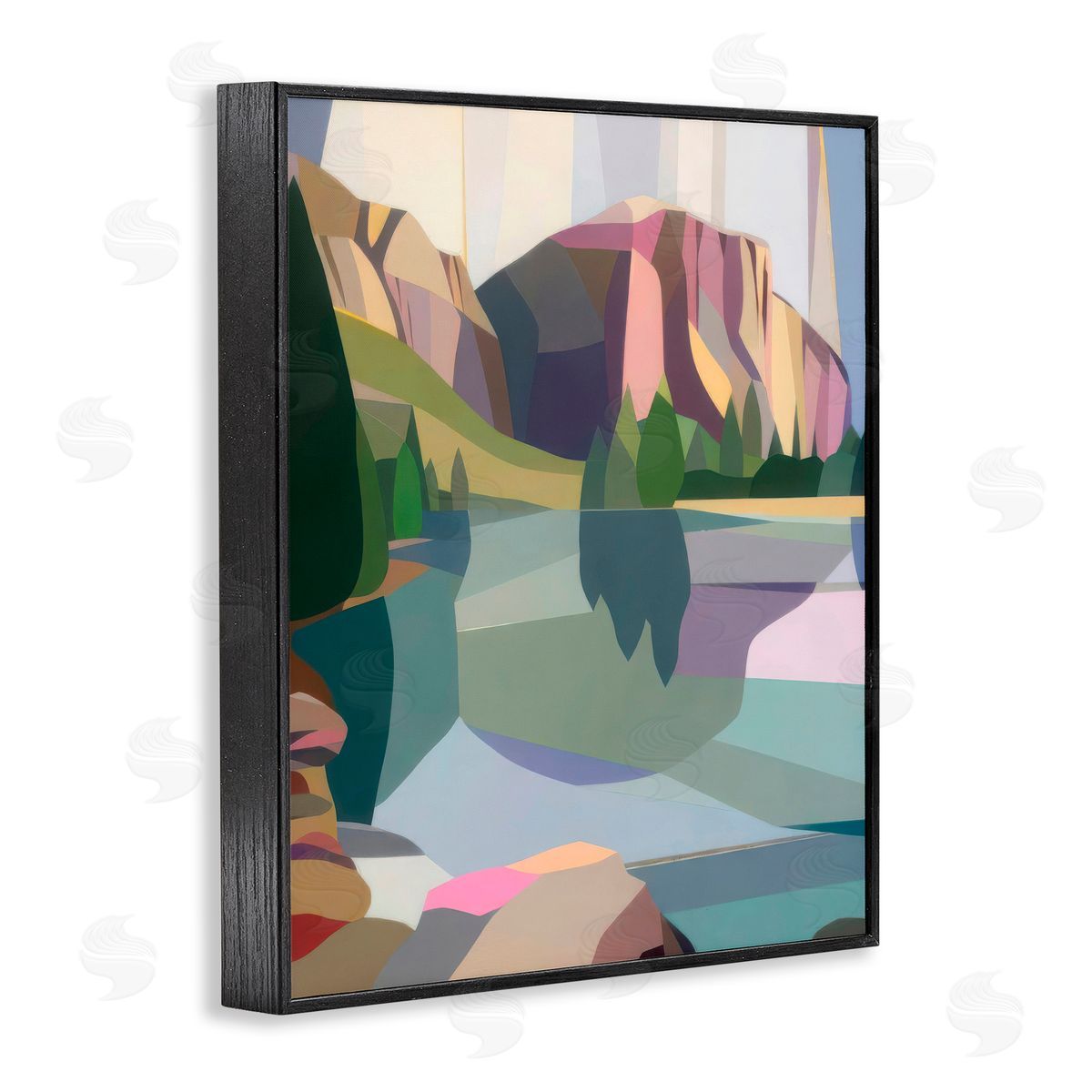 Melba Browne El Capitan & Merced River Black Framed Giclee Wall Art Print