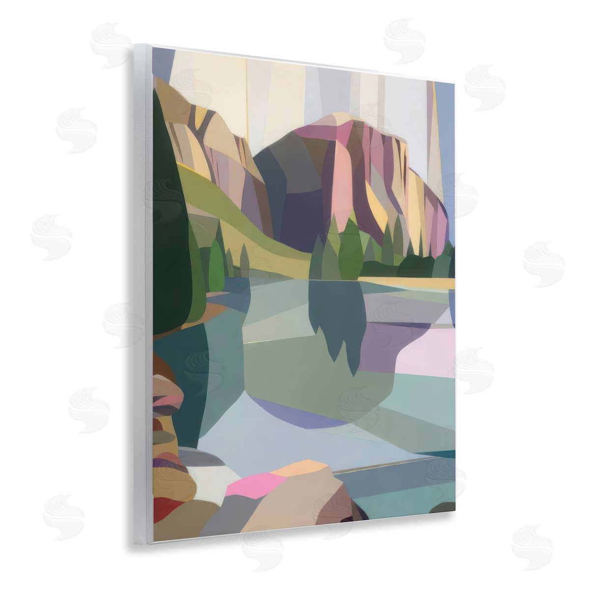 Melba Browne El Capitan & Merced River Wall Plaque Art Print
