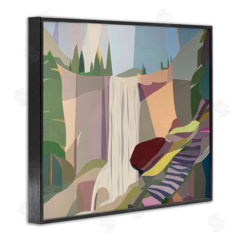 Melba Browne Yosemite & Mist Trail Black Framed Giclee Wall Art Print