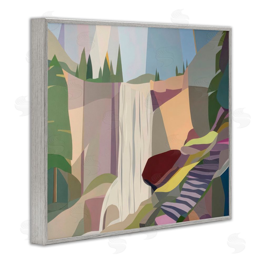 Melba Browne Yosemite & Mist Trail Gray Framed Giclee Wall Art Print