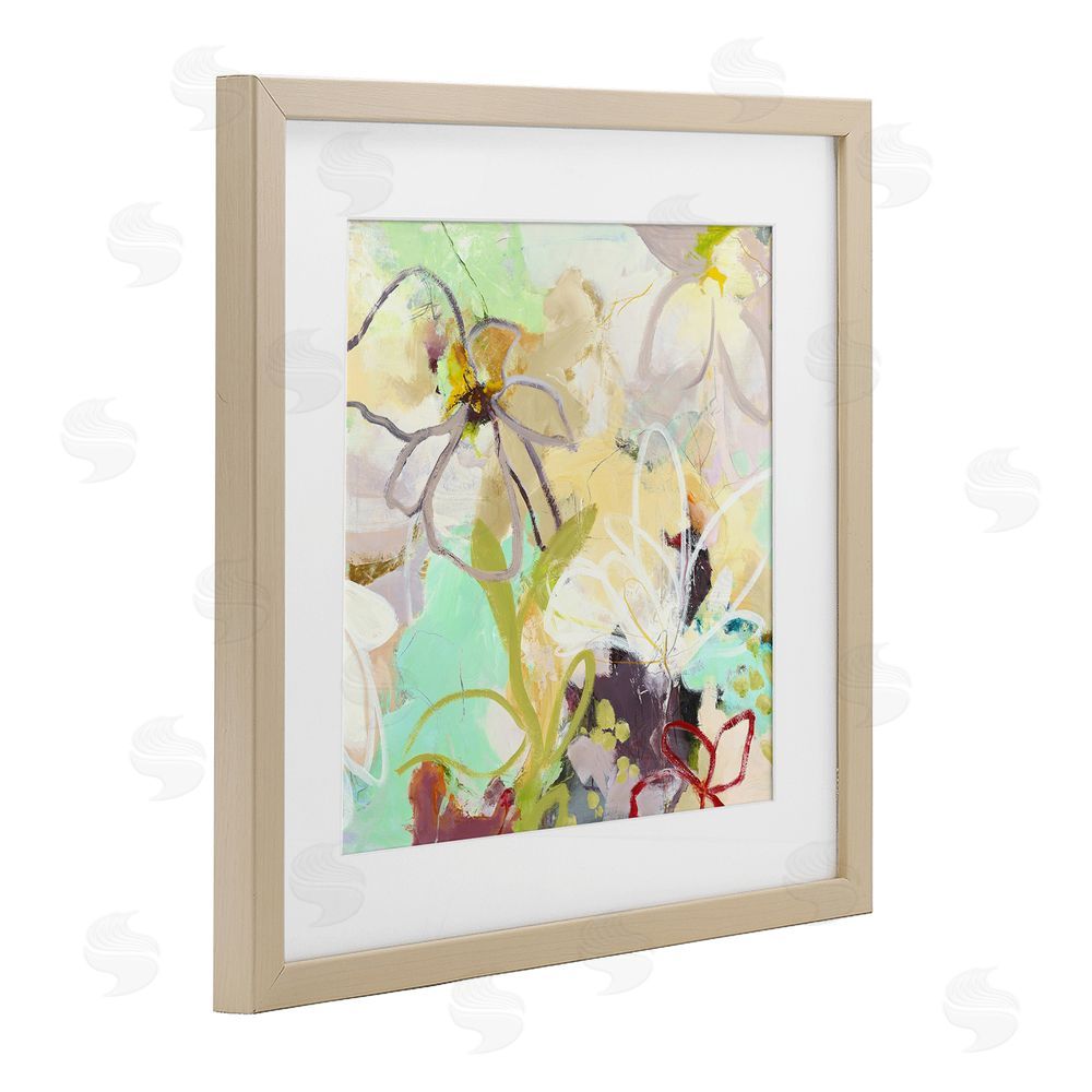 Design Fabrikken Last Days Of Spring Abstract Brown Framed Print Under Glass Wall Art