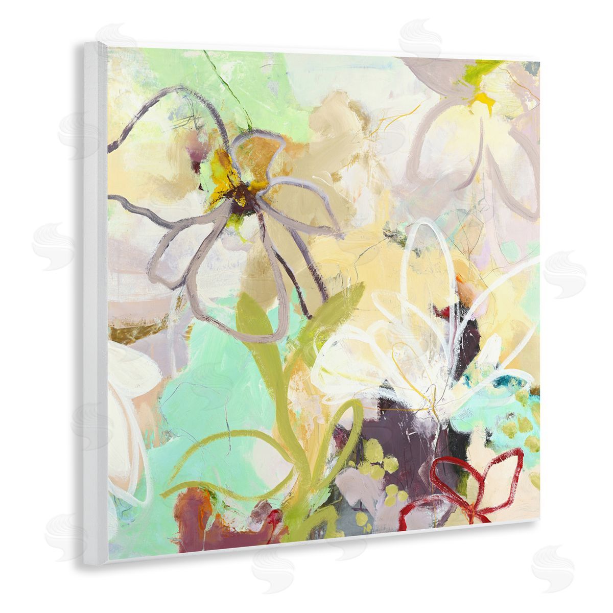 Design Fabrikken Last Days Of Spring Abstract Wooden Wall Plaque Art Print