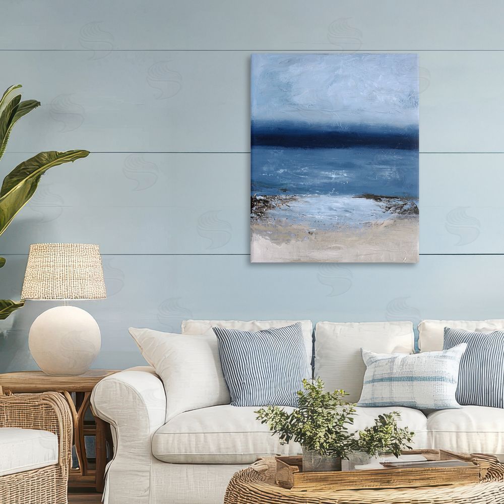 Design Fabrikken Endless Sea Moods Stretched Canvas Wall Art Print in Room