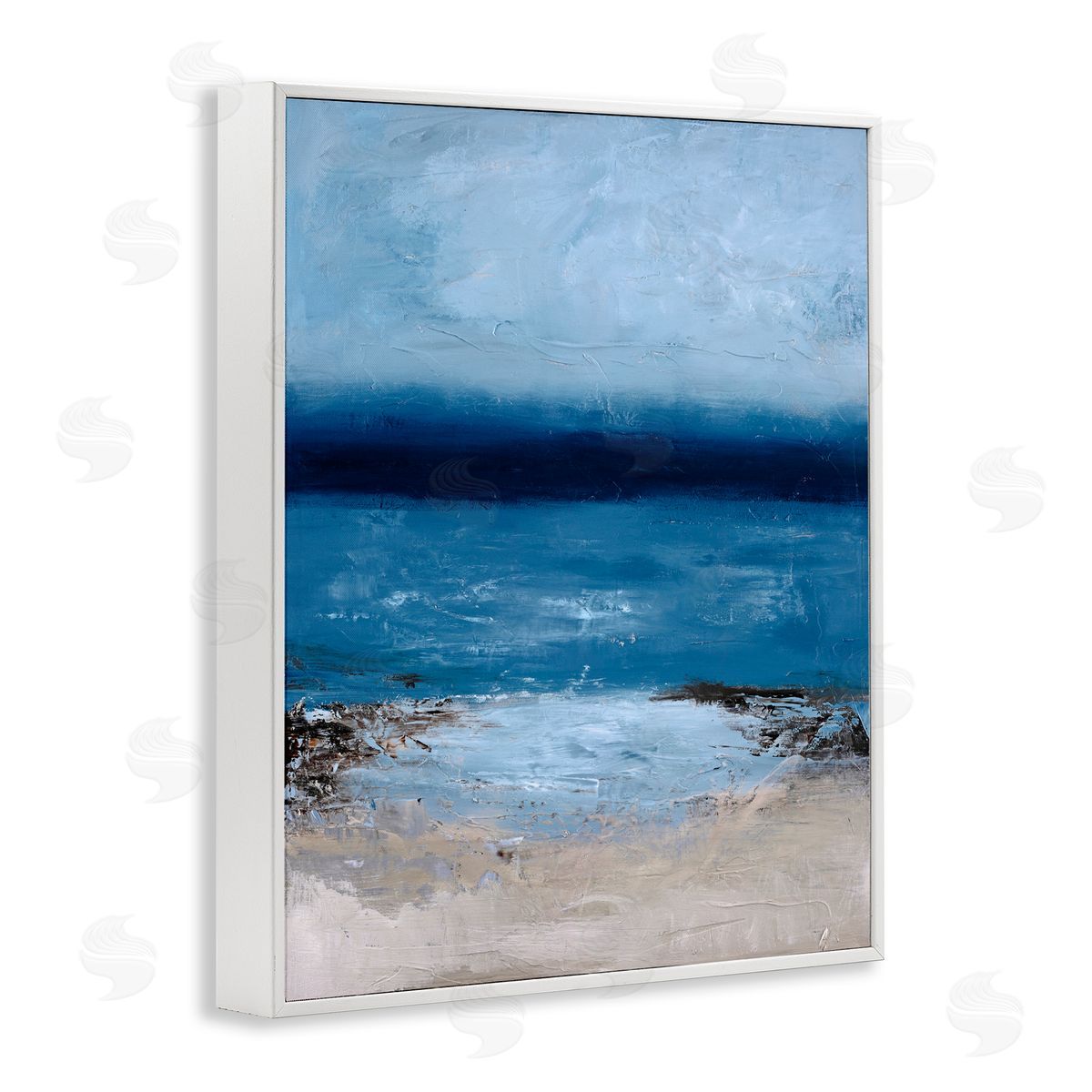 Design Fabrikken Endless Sea Moods White Framed Giclee Print Wall Art