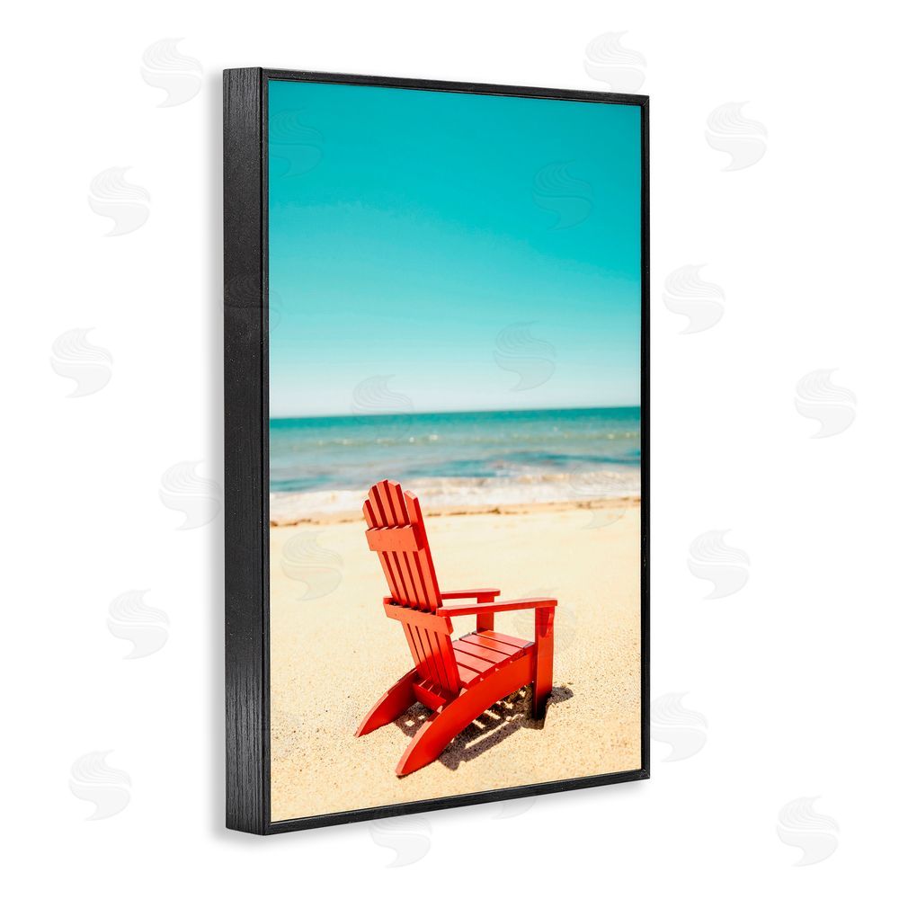 Elena Chukhlebova Place For Dreams Beach Black Framed Giclee Wall Art Print