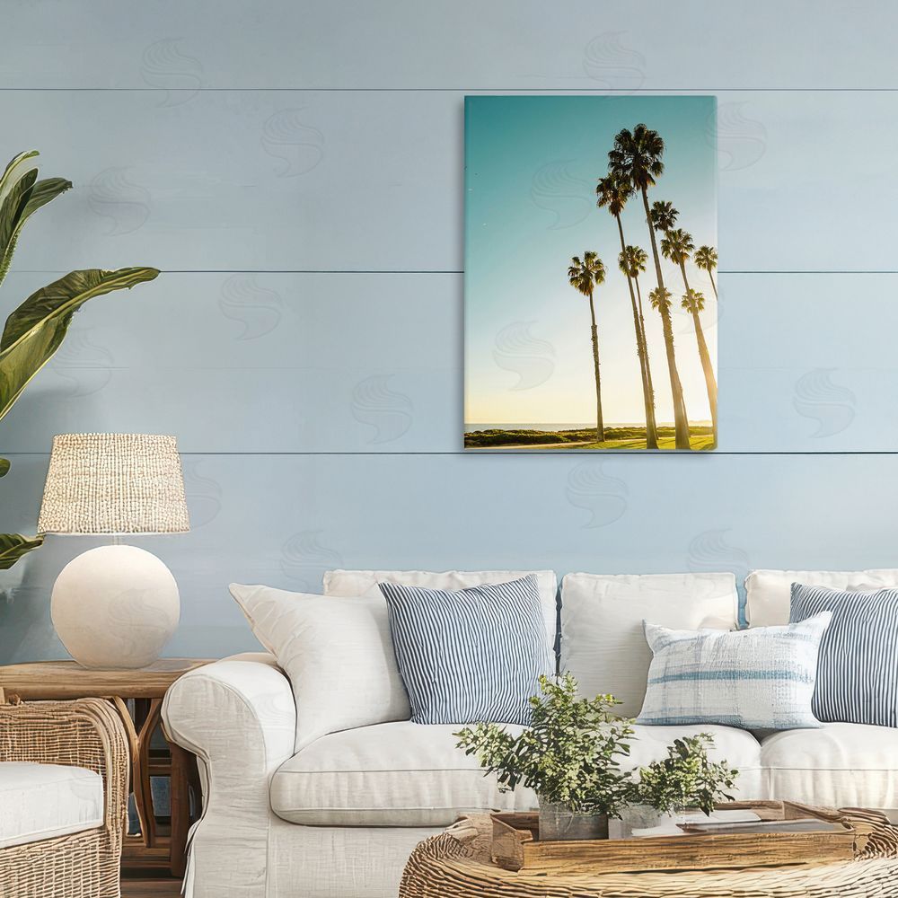 Elena Chukhlebova Inseparable Pair Palms & Ocean Canvas Art on Wall
