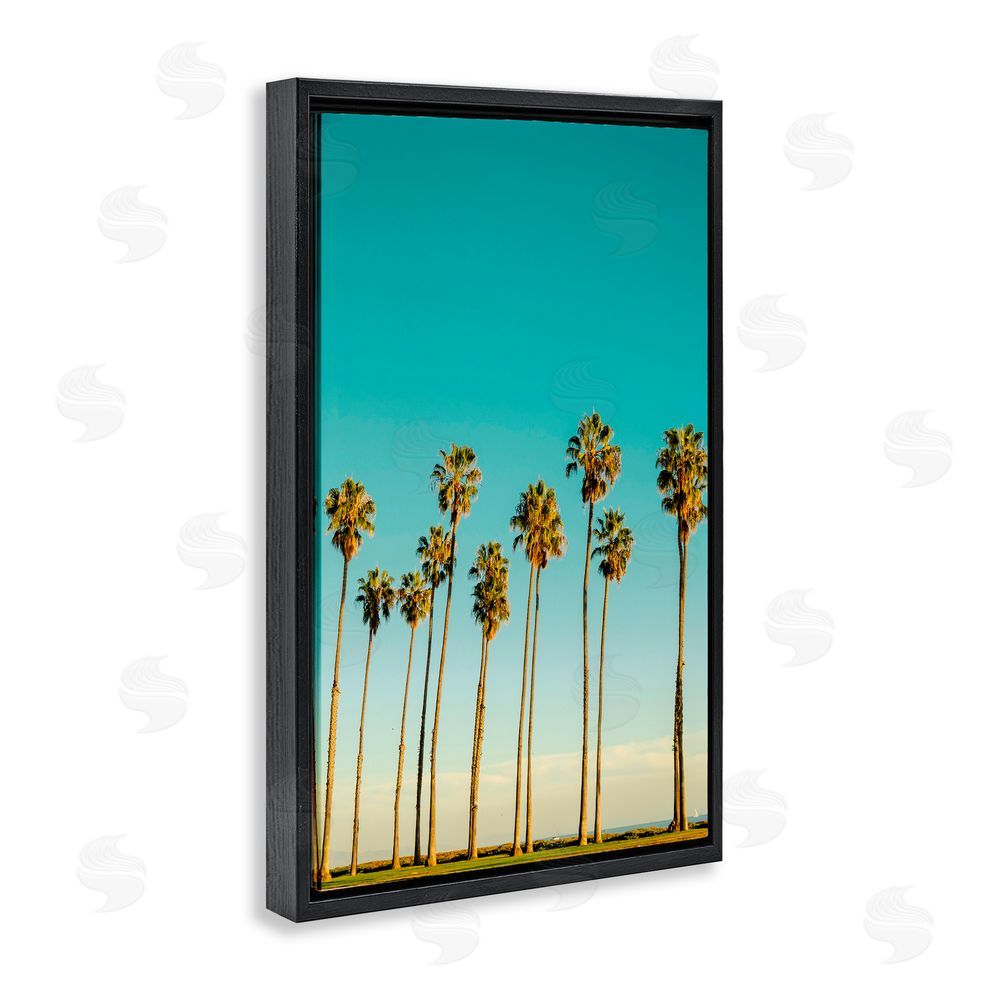 Elena Chukhlebova Giants By The Ocean Black Floating Frame Canvas Wall Art Print
