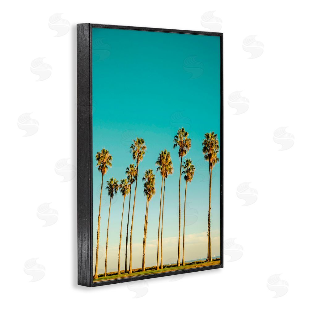 Elena Chukhlebova Giants By The Ocean Black Framed Giclee Wall Art Print
