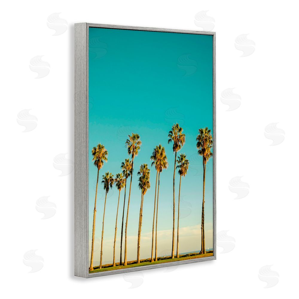 Elena Chukhlebova Giants By The Ocean Gray Framed Giclee Wall Art Print