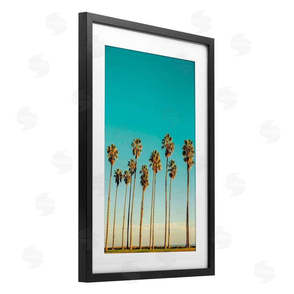 Elena Chukhlebova Giants By The Ocean Black Framed Print Under Glass with White Mat Wall Art