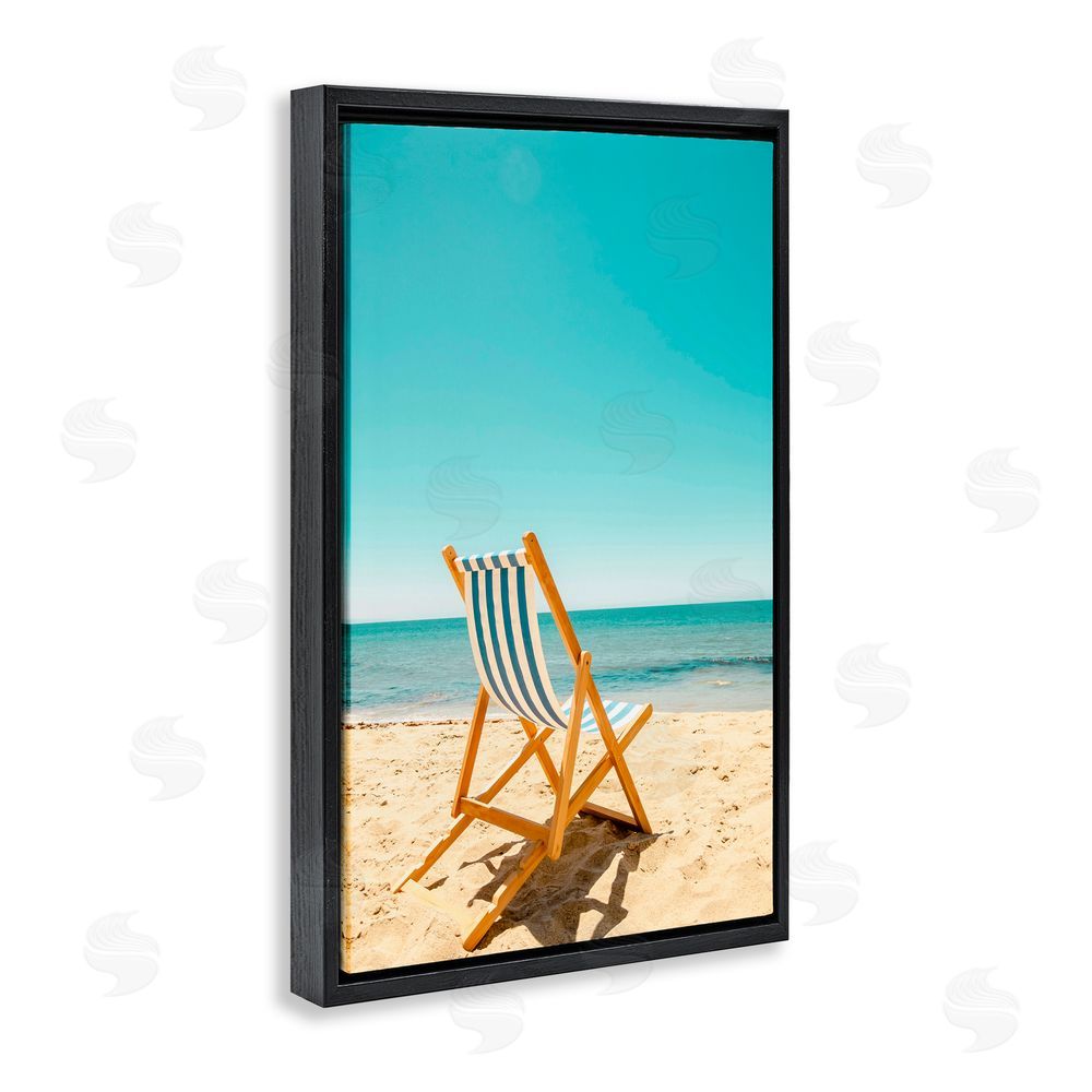 Elena Chukhlebova Seclusion By The Ocean Black Floating Frame Canvas Wall Art Print