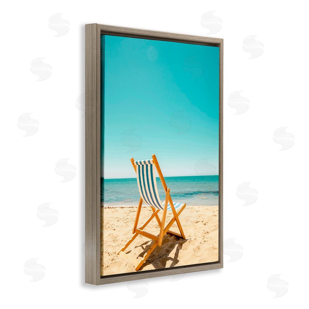 Elena Chukhlebova Seclusion By The Ocean Brown Floating Frame Canvas Wall Art Print