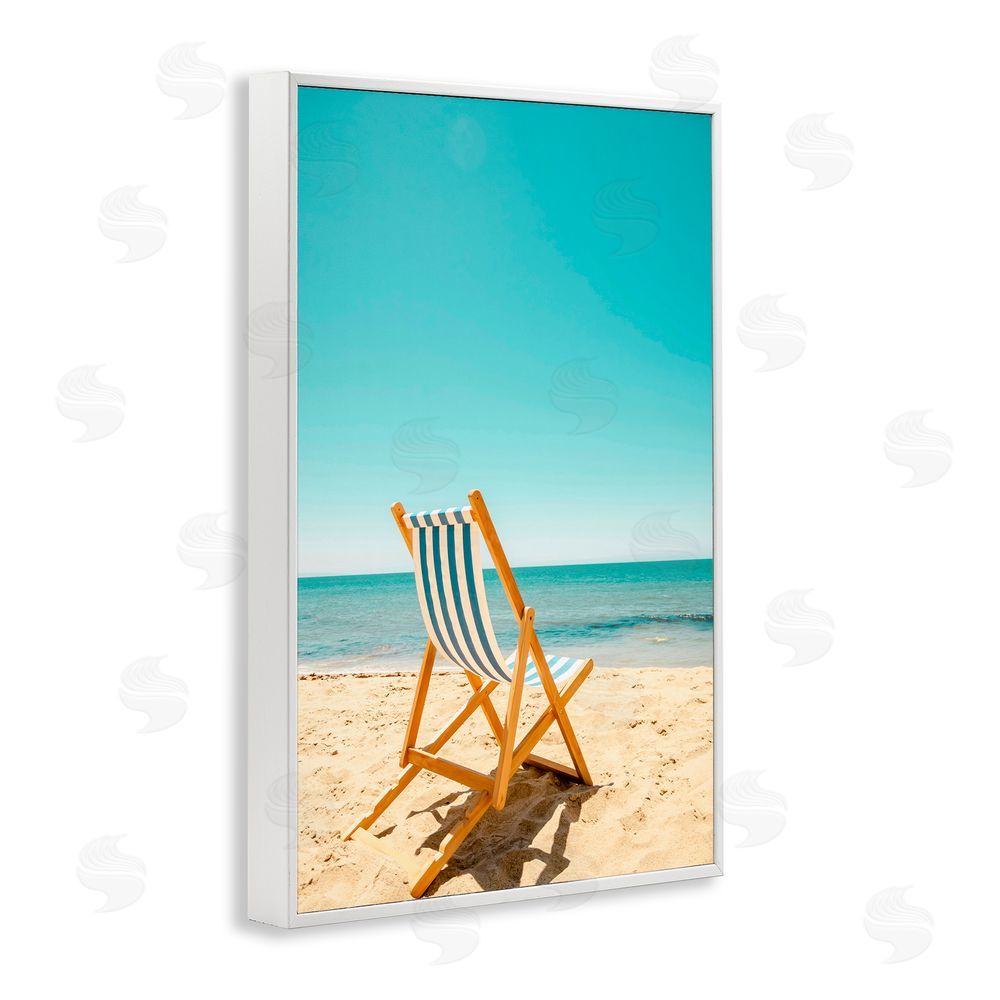 Elena Chukhlebova Seclusion By The Ocean White Framed Giclee Wall Art Print
