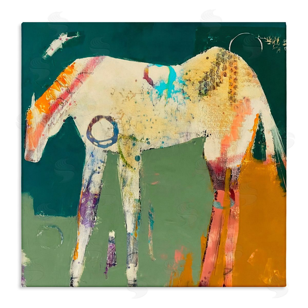 Dianna Fritzler Into The Mystic Horse Stretched Canvas Wall Art Print
