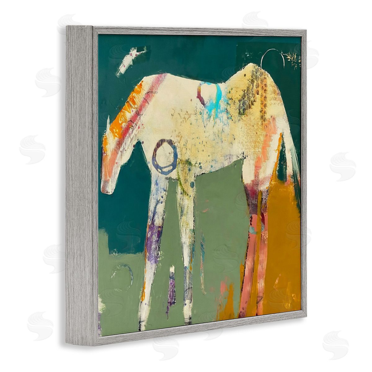 Dianna Fritzler Into The Mystic Horse Gray Framed Giclee Print Wall Art