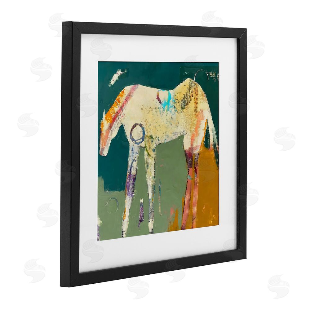Dianna Fritzler Into The Mystic Horse Black Framed Print Under Glass Wall Art