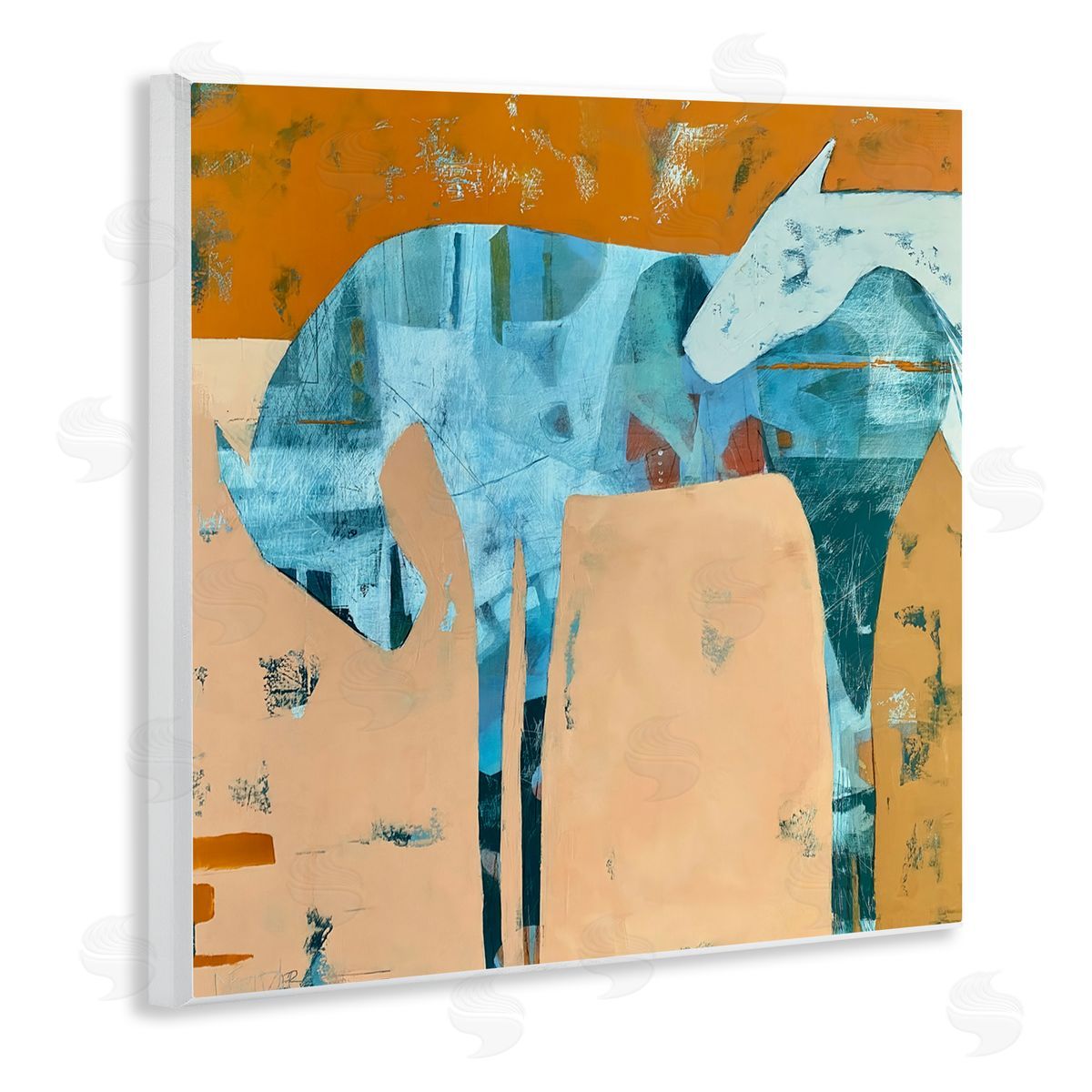 Dianna Fritzler Kindred Crush Horses Wooden Wall Plaque Art Print