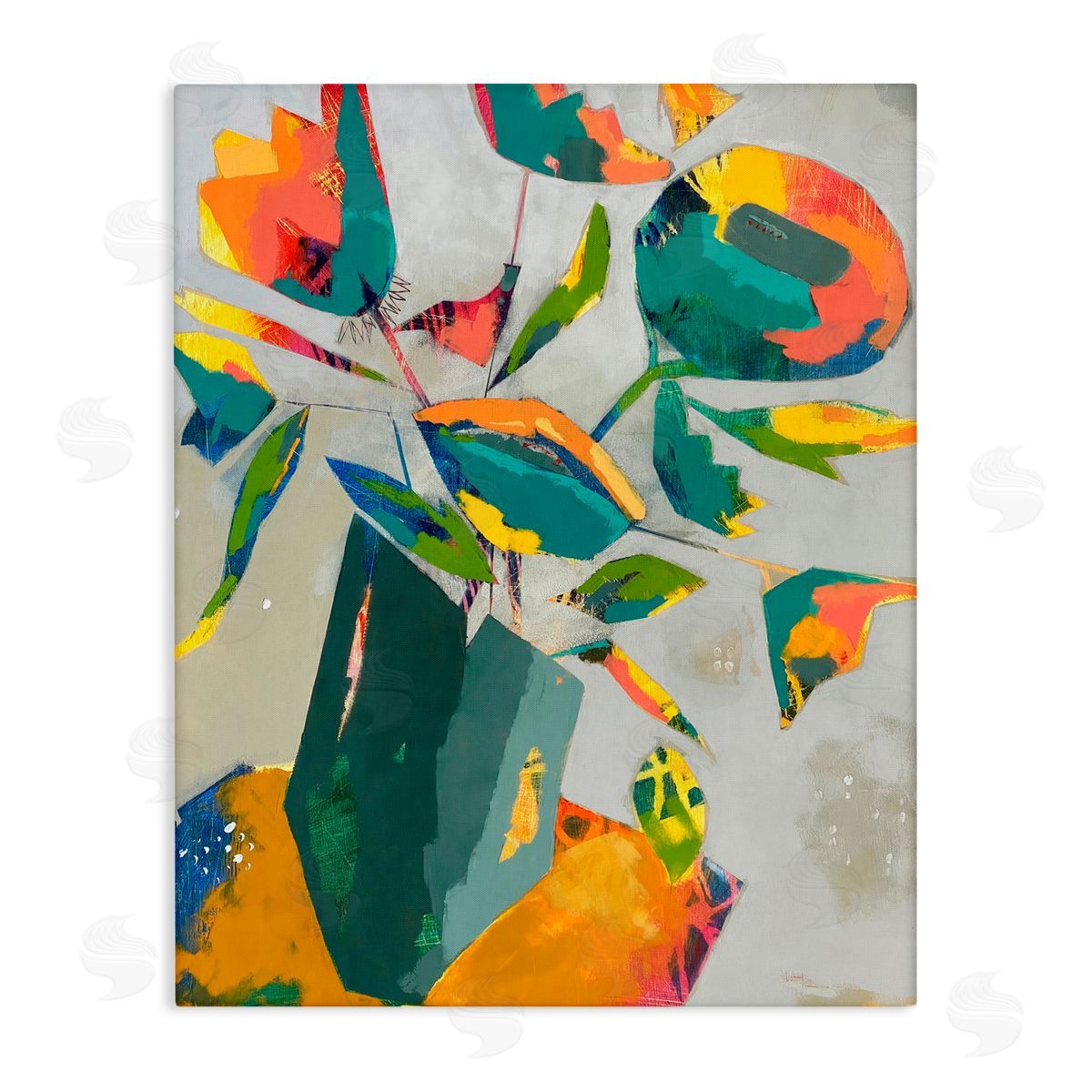 Dianna Fritzler Mischief & Merrymaking Abstraction Stretched Canvas Wall Art Print