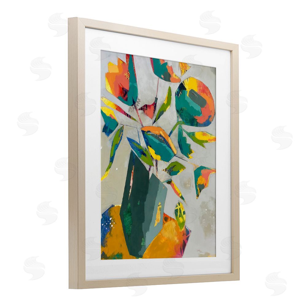 Dianna Fritzler Mischief & Merrymaking Abstraction Brown Framed Print Under Glass Wall Art