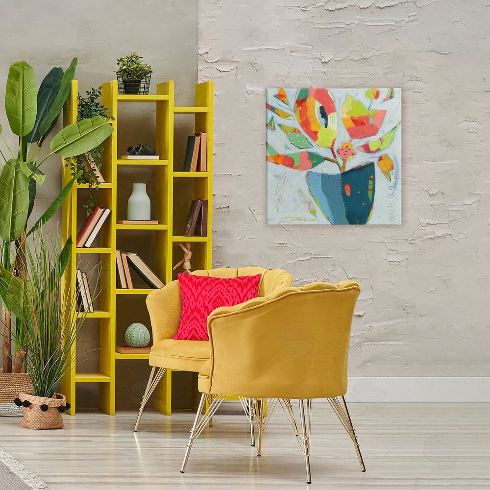 Dianna Fritzler Getting My Groove On Stretched Canvas Wall Art Print in Room