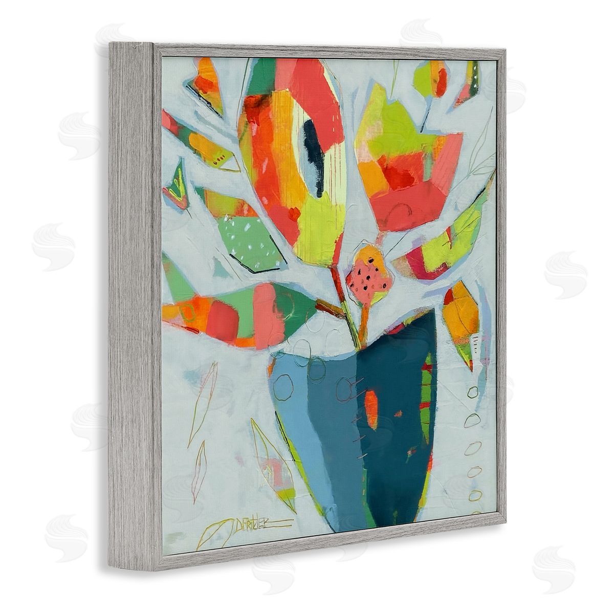 Dianna Fritzler Getting My Groove On Gray Framed Giclee Print Wall Art