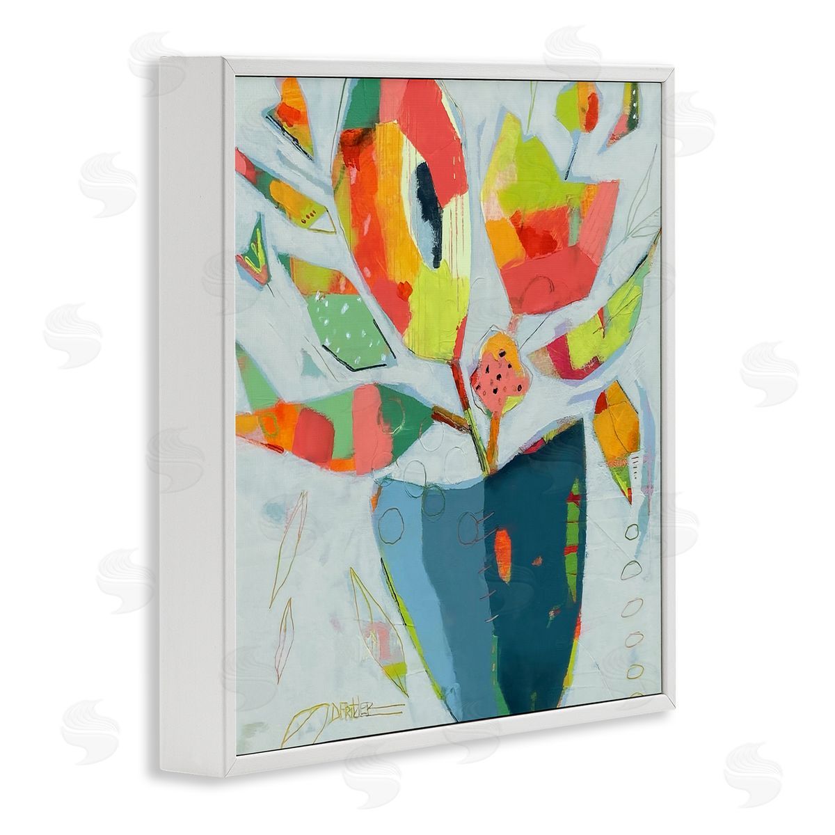 Dianna Fritzler Getting My Groove On White Framed Giclee Print Wall Art