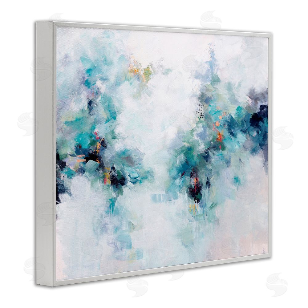 Karen Hale Reaching Out Abstraction White Framed Giclee Print Wall Art