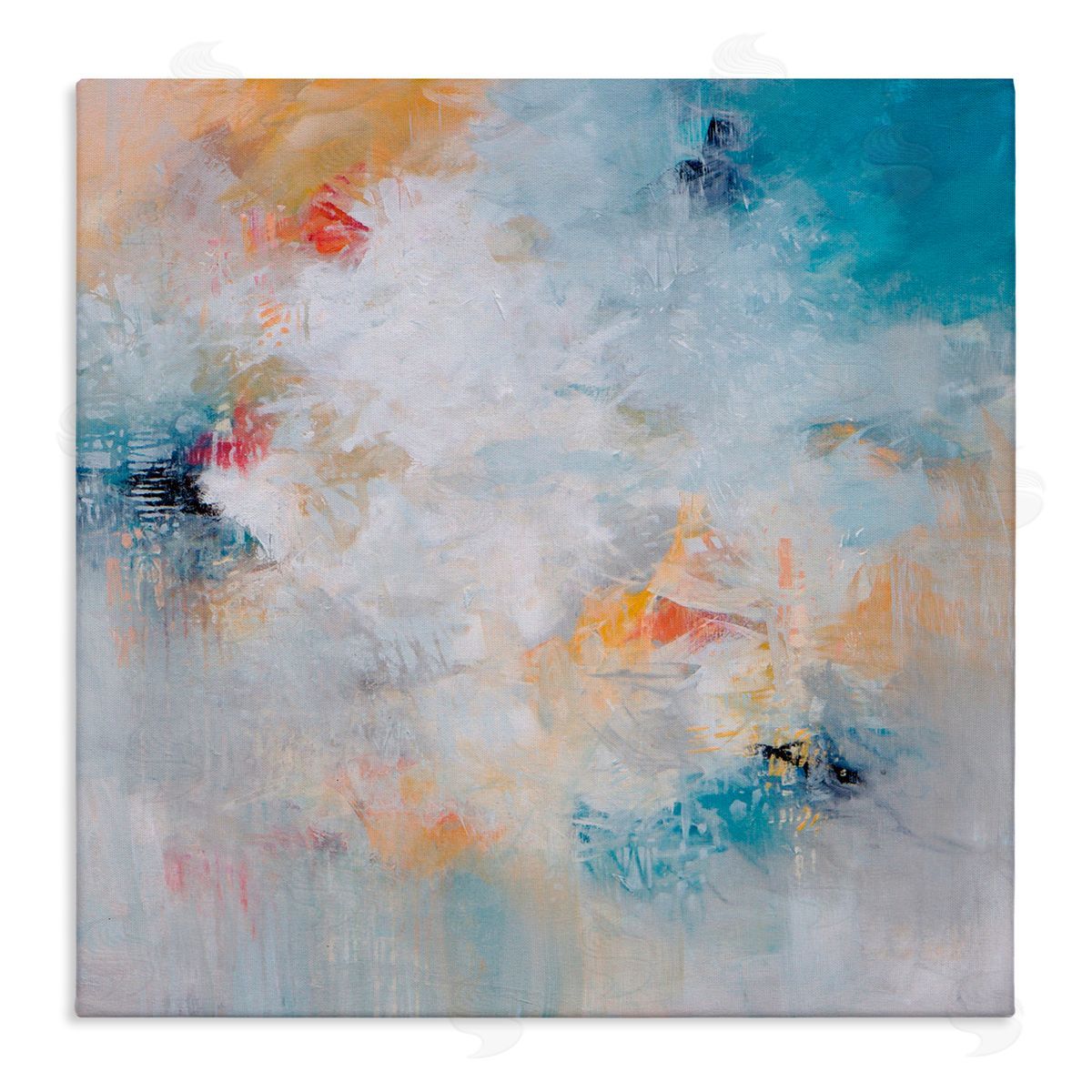 Karen Hale Veiled Dance Abstraction Stretched Canvas Wall Art Print