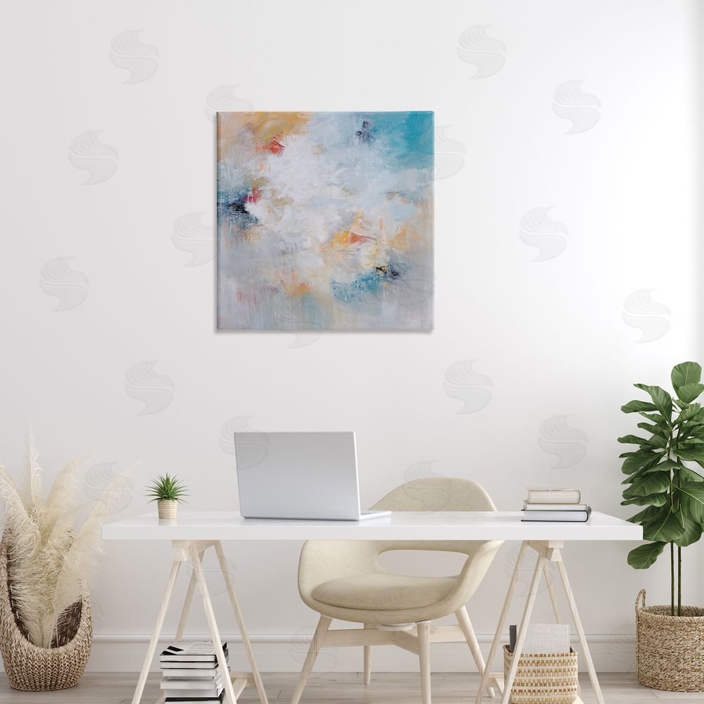 Karen Hale Veiled Dance Abstraction Stretched Canvas Wall Art Print in Room