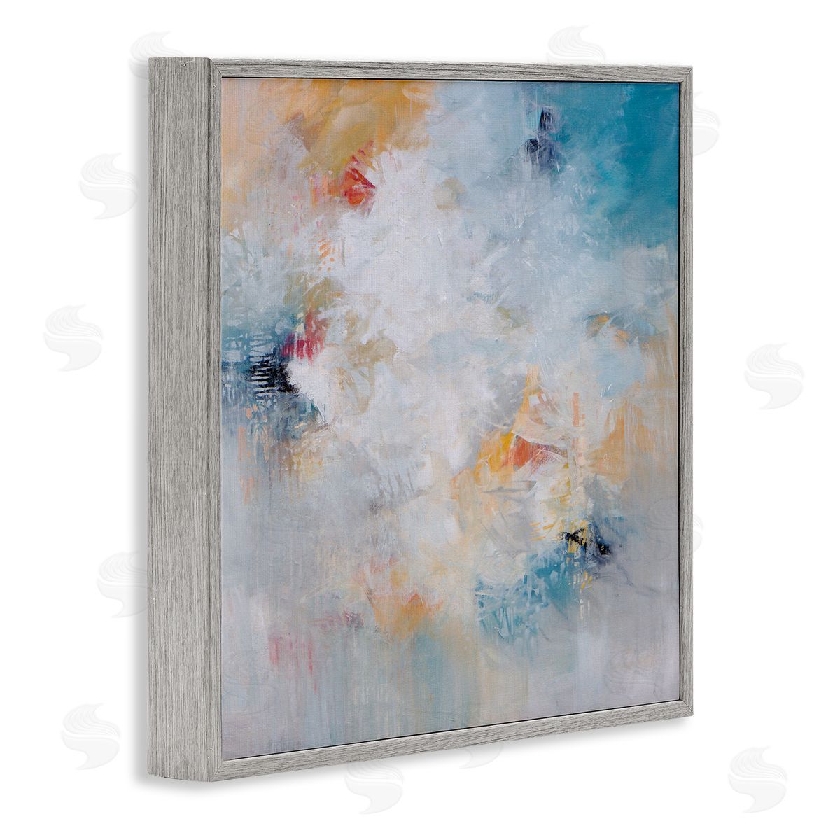 Karen Hale Veiled Dance Abstraction Gray Framed Giclee Print Wall Art