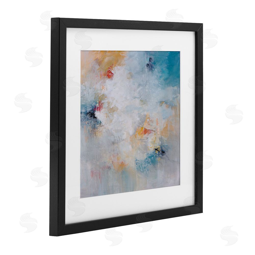 Karen Hale Veiled Dance Abstraction Black Framed Print Under Glass Wall Art
