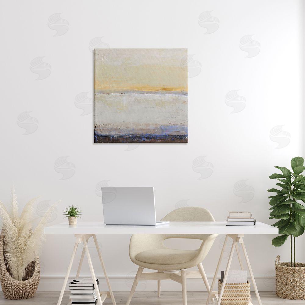 Design Fabrikken Sweeping Subtle Horizon Stretched Canvas Wall Art Print in Room