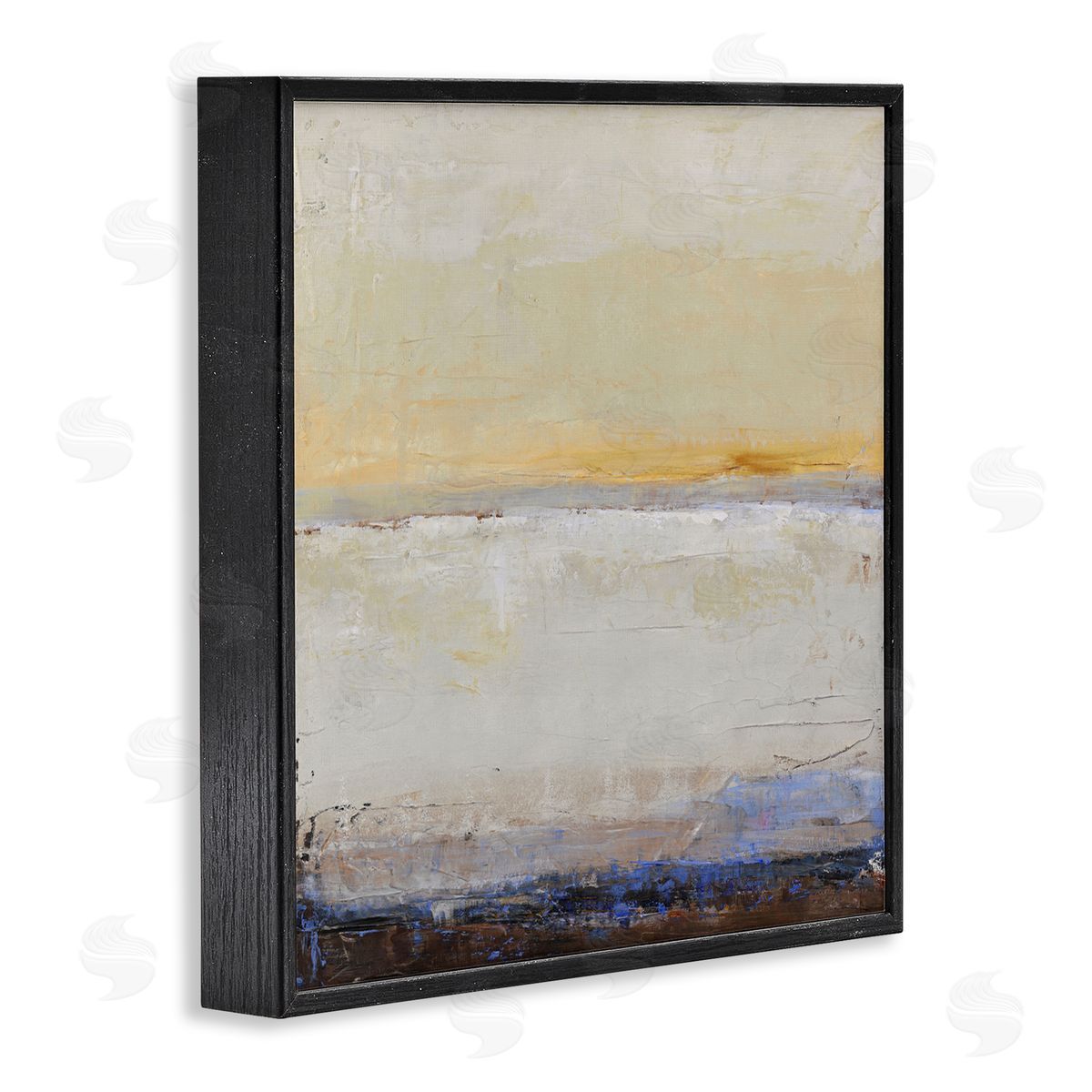Design Fabrikken Sweeping Subtle Horizon Black Framed Giclee Print Wall Art