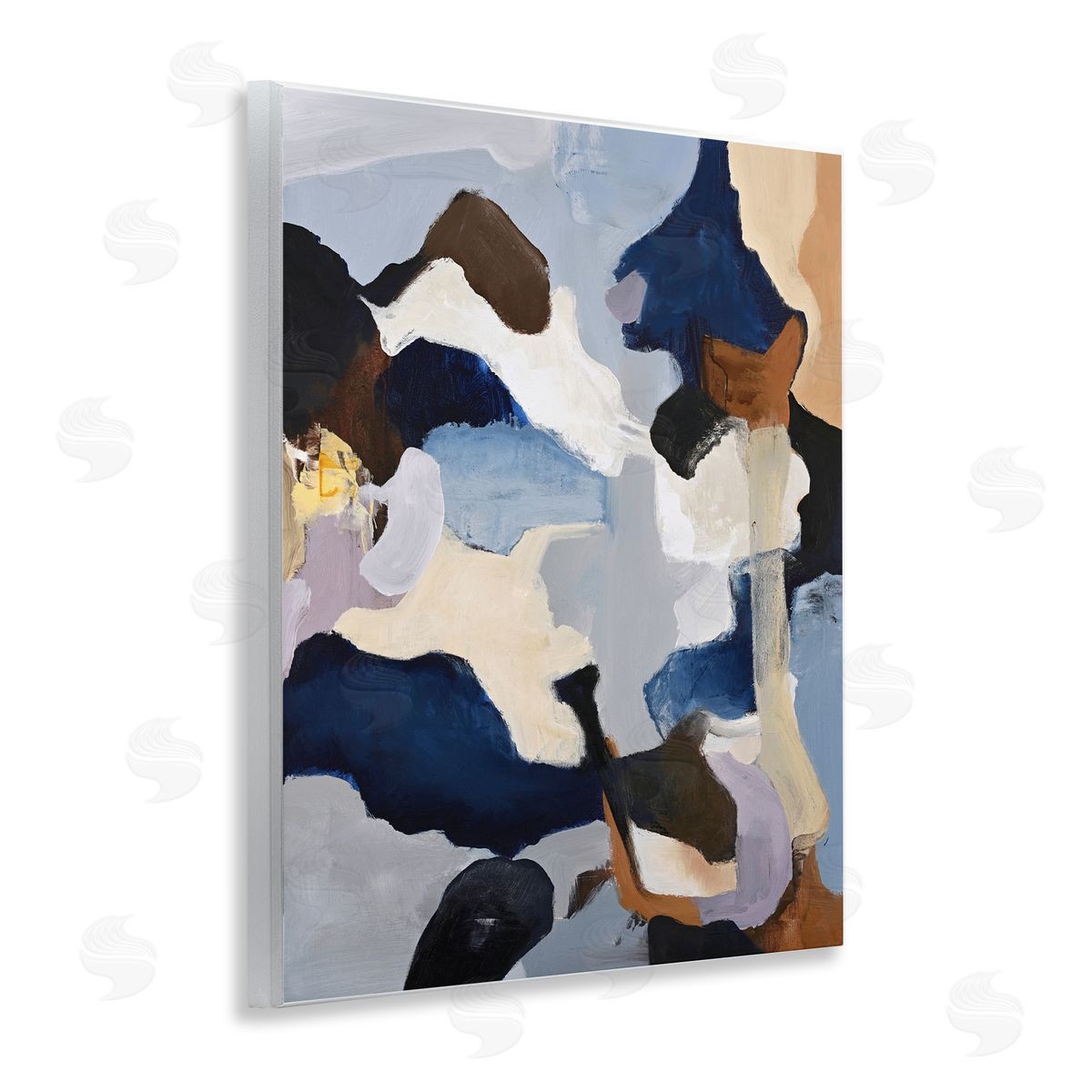 Design Fabrikken Cool Tones Composition Wooden Wall Plaque Art Print