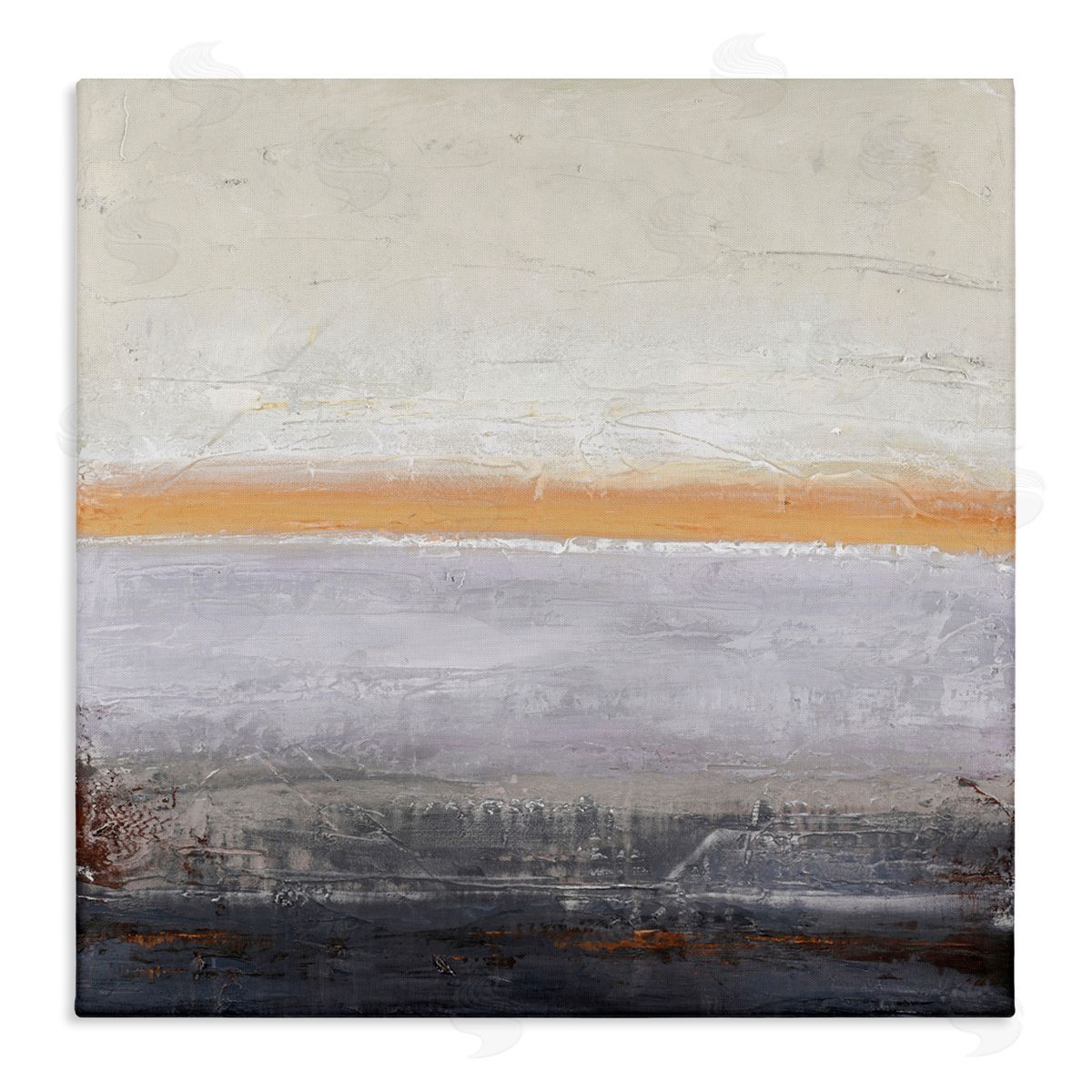 Design Fabrikken Warm Peachy Horizon Stretched Canvas Wall Art Print